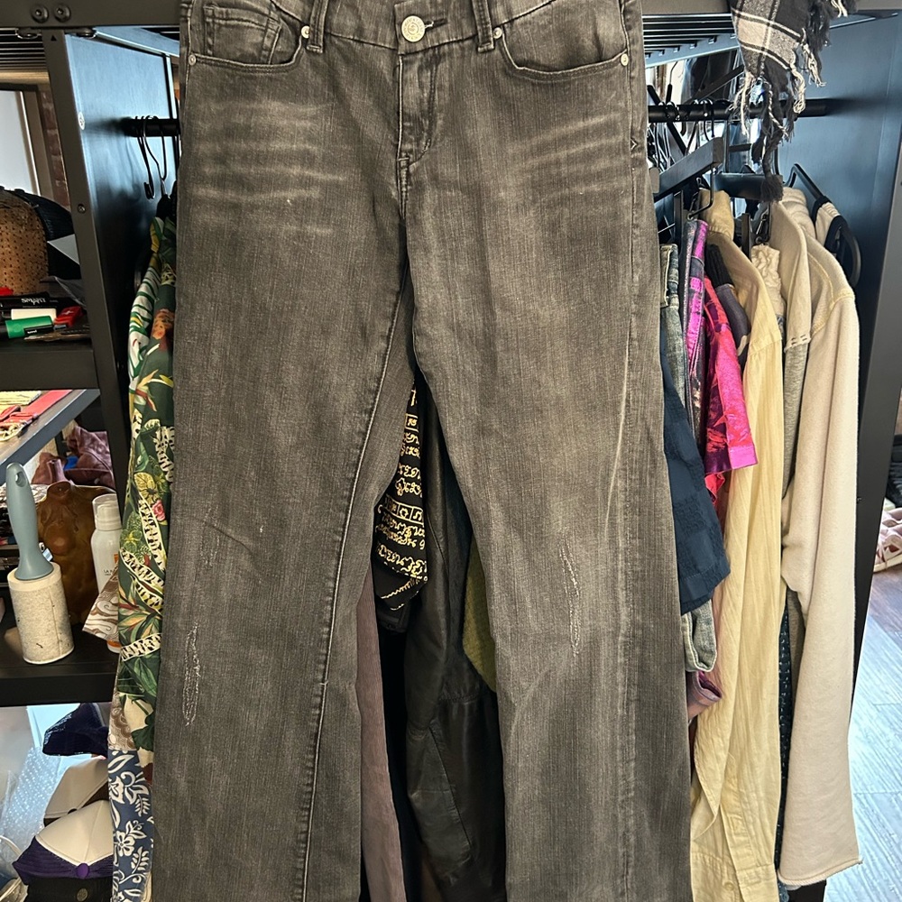 Seven7 Charcoal Flare Jeans